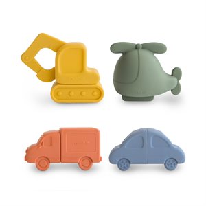 Mushie Mold Free Bath Play Set - Vehicles